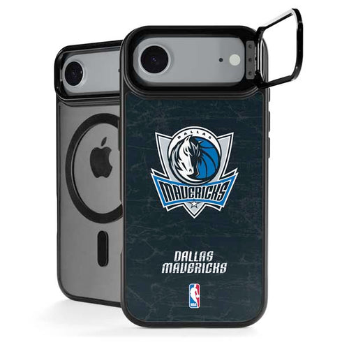 NBA Dallas Mavericks Black Primary Logo iPhone 17 Air Kickstand Case