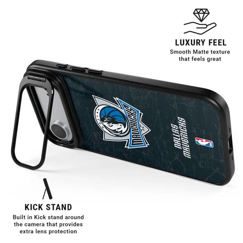 NBA Dallas Mavericks Black Primary Logo iPhone 17 Air Kickstand Case