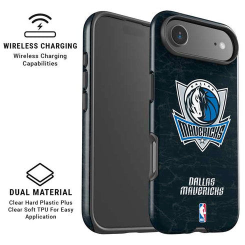 NBA Dallas Mavericks Black Primary Logo iPhone 17 Air Magsafe Impact Case