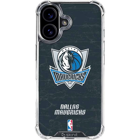 NBA Dallas Mavericks Black Primary Logo iPhone 17 Clear Case