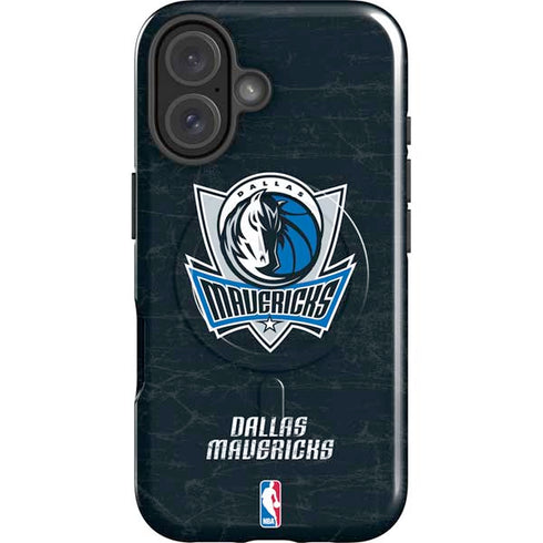 NBA Dallas Mavericks Black Primary Logo iPhone 17 Magsafe Impact Case