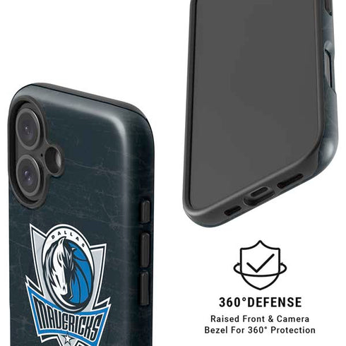NBA Dallas Mavericks Black Primary Logo iPhone 17 Magsafe Impact Case