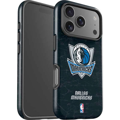 NBA Dallas Mavericks Black Primary Logo iPhone 17 Pro Impact Case