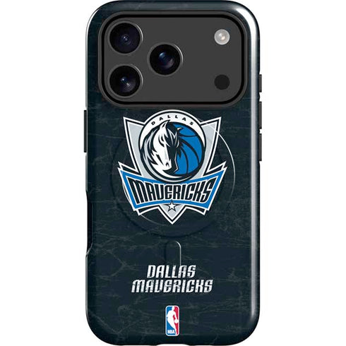 NBA Dallas Mavericks Black Primary Logo iPhone 17 Pro Magsafe Impact Case