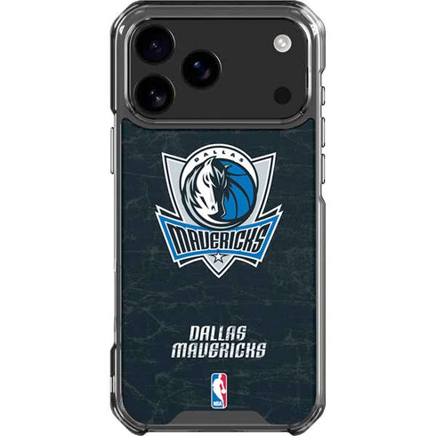 NBA Dallas Mavericks Black Primary Logo iPhone 17 Pro Max Clear Case