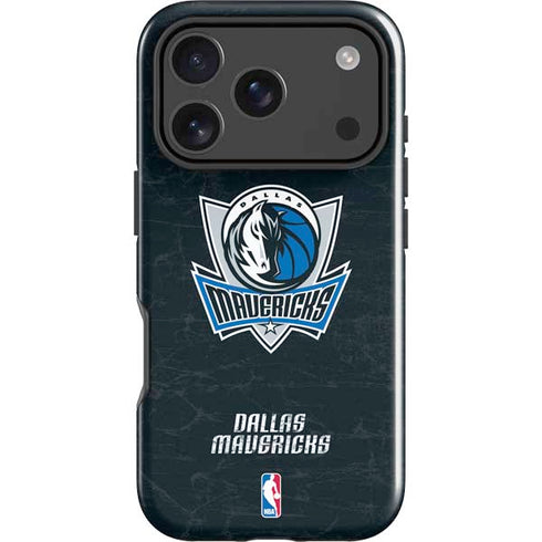 NBA Dallas Mavericks Black Primary Logo iPhone 17 Pro Max Impact Case