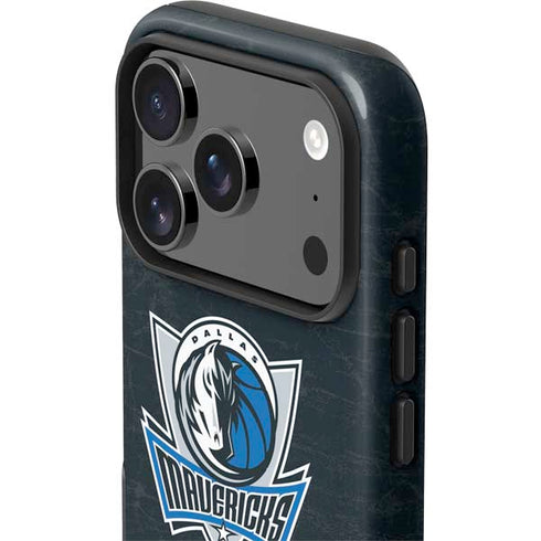 NBA Dallas Mavericks Black Primary Logo iPhone 17 Pro Max Impact Case