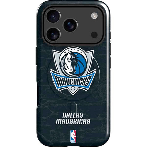 NBA Dallas Mavericks Black Primary Logo iPhone 17 Pro Max Magsafe Impact Case