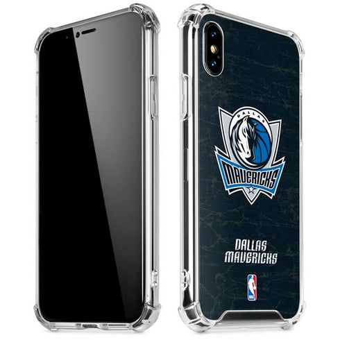 NBA Dallas Mavericks Black Primary Logo iPhone X/XS Clear Case