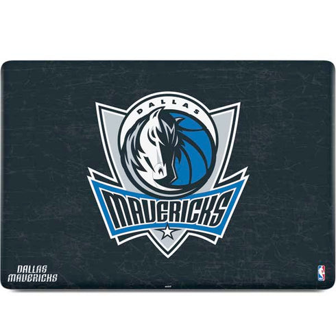 NBA Dallas Mavericks Black Primary Logo MacBook Skins