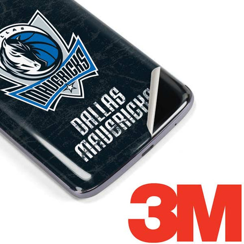 NBA Dallas Mavericks Black Primary Logo Moto E5 Plus Skin