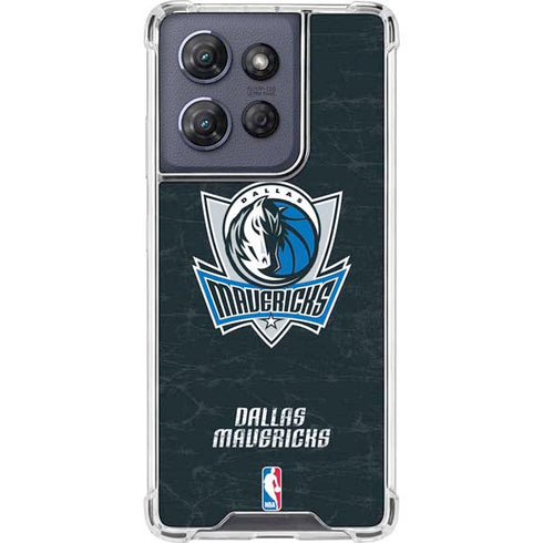 NBA Dallas Mavericks Black Primary Logo Moto G 5G (2025) Clear Case