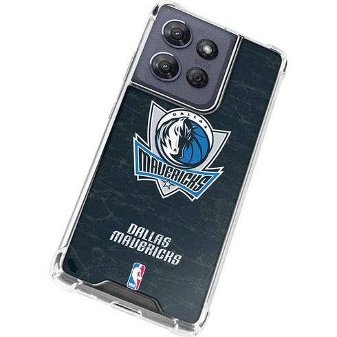 NBA Dallas Mavericks Black Primary Logo Moto G 5G (2025) Clear Case