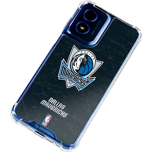 NBA Dallas Mavericks Black Primary Logo Moto G Play 4G (2024) Clear Case