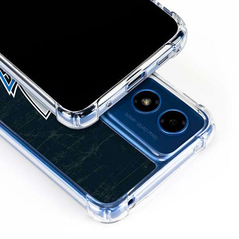 NBA Dallas Mavericks Black Primary Logo Moto G Play 4G (2024) Clear Case