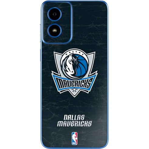 NBA Dallas Mavericks Black Primary Logo Moto G Play 4G (2024) Skin