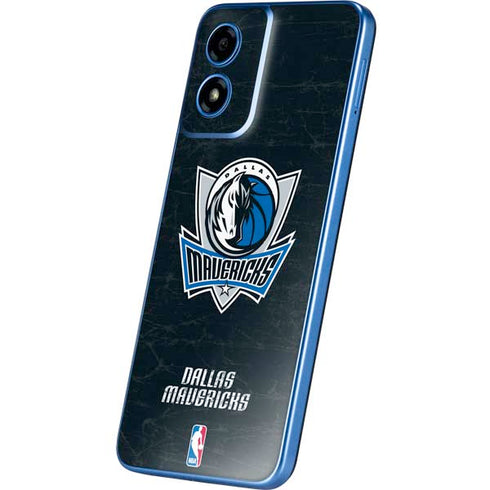 NBA Dallas Mavericks Black Primary Logo Moto G Play 4G (2024) Skin