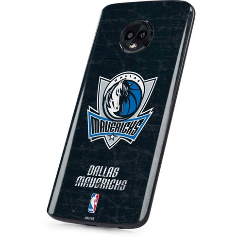 NBA Dallas Mavericks Black Primary Logo Moto G6 Skin