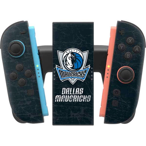 NBA Dallas Mavericks Black Primary Logo Nintendo Switch 2 (2025) Joy-Con Controller Skin