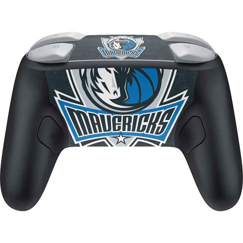 NBA Dallas Mavericks Black Primary Logo Nintendo Switch 2 (2025) Pro Controller Skin