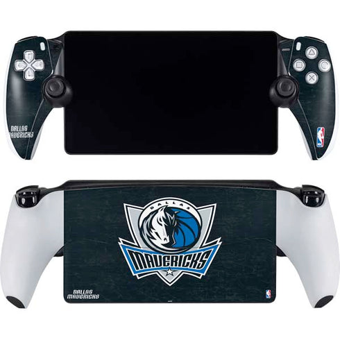 NBA Dallas Mavericks Black Primary Logo PlayStation Portal Remote Player Skin