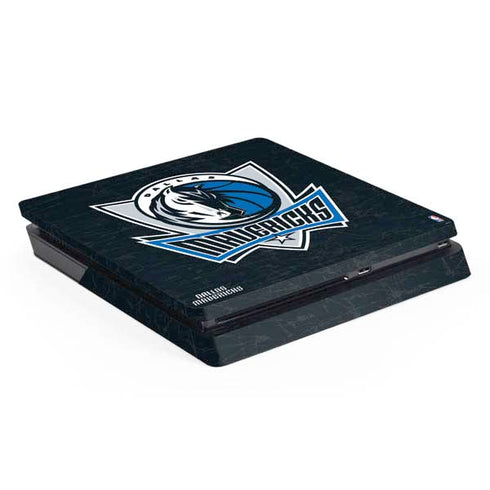 NBA Dallas Mavericks Black Primary Logo PS4 Slim Skin