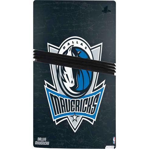 NBA Dallas Mavericks Black Primary Logo PS5 Pro Bundle Skin