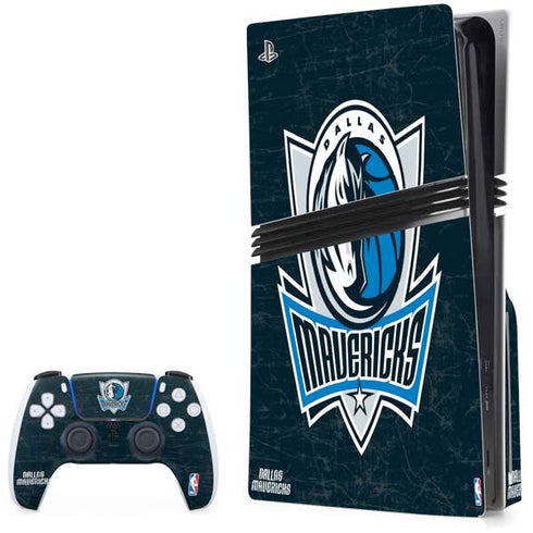 NBA Dallas Mavericks Black Primary Logo PlayStation PS5 Skins