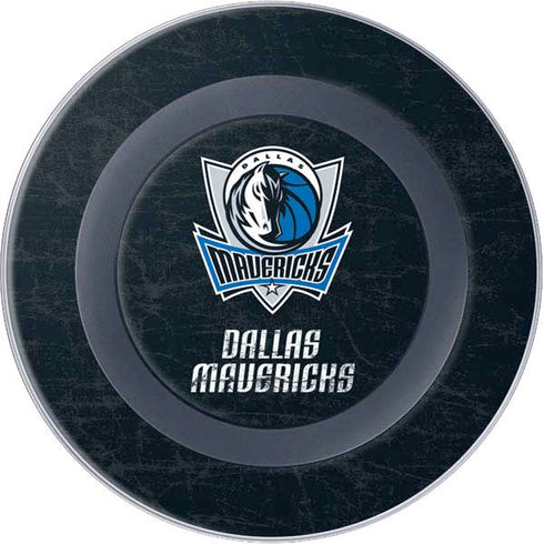 NBA Dallas Mavericks Black Primary Logo Wireless Charger Skin