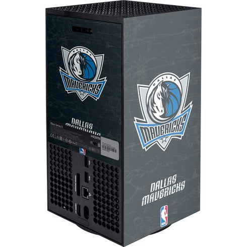 NBA Dallas Mavericks Black Primary Logo XBox Series X Digital Edition Console Skin