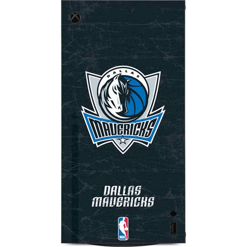 NBA Dallas Mavericks Black Primary Logo XBox Series X Digital Edition Console Skin