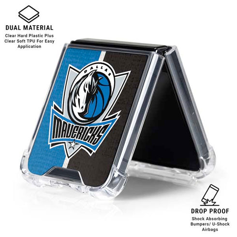 NBA Dallas Mavericks Canvas Galaxy Z Flip6 Clear Case