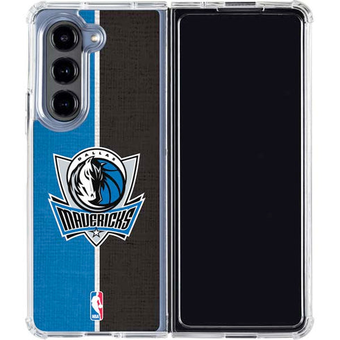 NBA Dallas Mavericks Canvas Galaxy Z Fold5 5G Clear Case