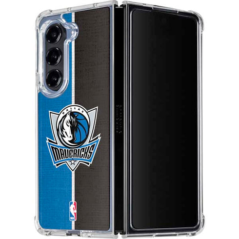 NBA Dallas Mavericks Canvas Galaxy Z Fold5 5G Clear Case