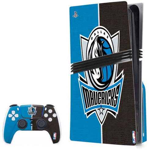 NBA Dallas Mavericks Canvas PS5 Pro Disk Bundle Skin