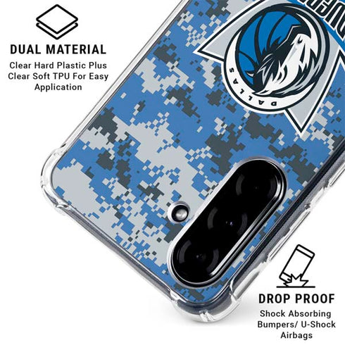 NBA Dallas Mavericks Digi Camo Galaxy A36 5G Clear Case
