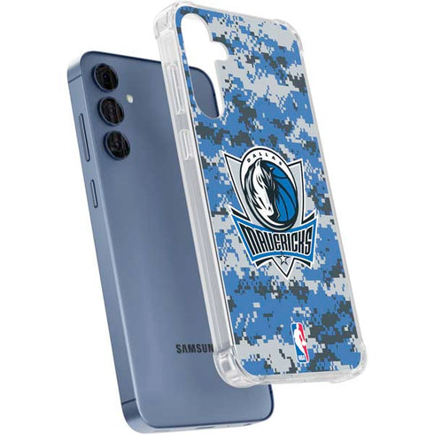 NBA Dallas Mavericks Digi Camo Galaxy A55 5G Clear Case