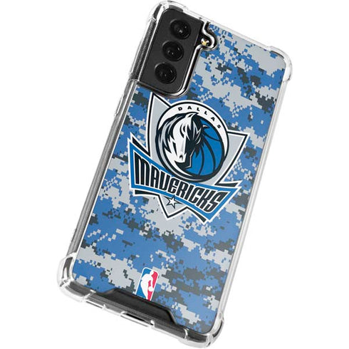 NBA Dallas Mavericks Digi Camo Galaxy S22 Plus Clear Case