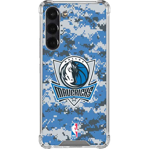 NBA Dallas Mavericks Digi Camo Galaxy S24 FE Clear Case