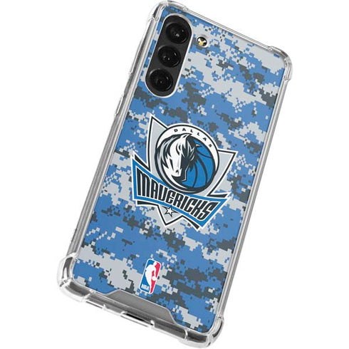NBA Dallas Mavericks Digi Camo Galaxy S24 FE Clear Case