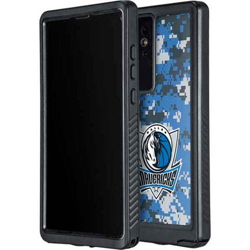 NBA Dallas Mavericks Digi Camo Galaxy S24 Ultra Waterproof Case