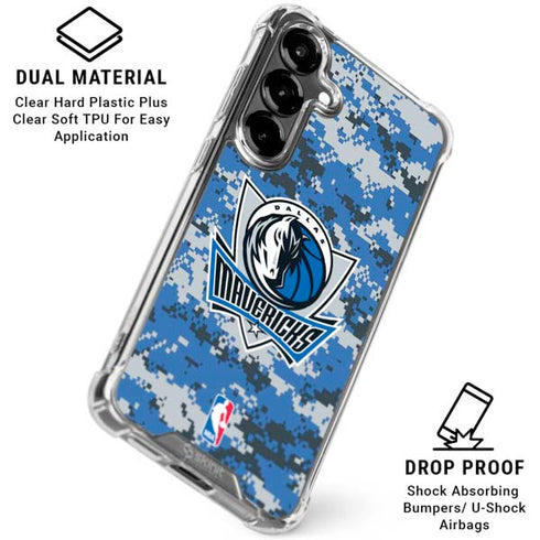 NBA Dallas Mavericks Digi Camo Galaxy S26 Clear Case
