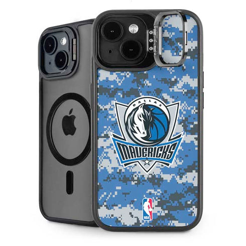NBA Dallas Mavericks Digi Camo iPhone 15 Kickstand Case