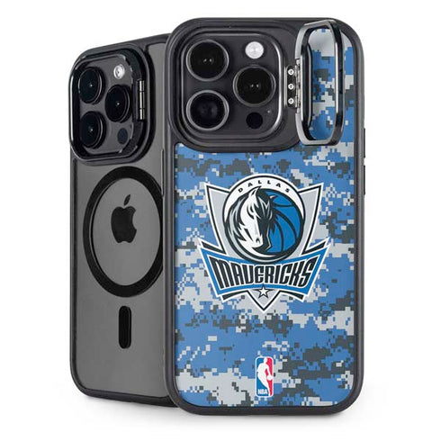 NBA Dallas Mavericks Digi Camo iPhone 15 Pro Kickstand Case