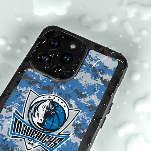 NBA Dallas Mavericks Digi Camo iPhone 15 Pro Waterproof Case