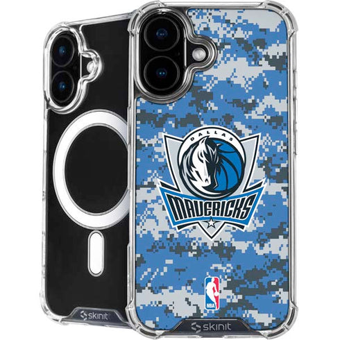 NBA Dallas Mavericks Digi Camo iPhone 16 MagSafe Case