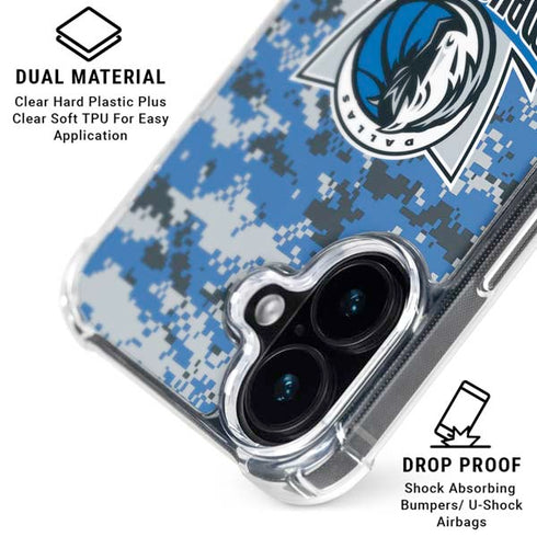 NBA Dallas Mavericks Digi Camo iPhone 16 MagSafe Case
