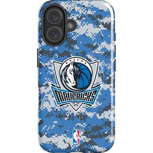 NBA Dallas Mavericks Digi Camo iPhone 16 Magsafe Impact Case