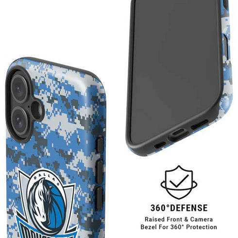 NBA Dallas Mavericks Digi Camo iPhone 16 Magsafe Impact Case