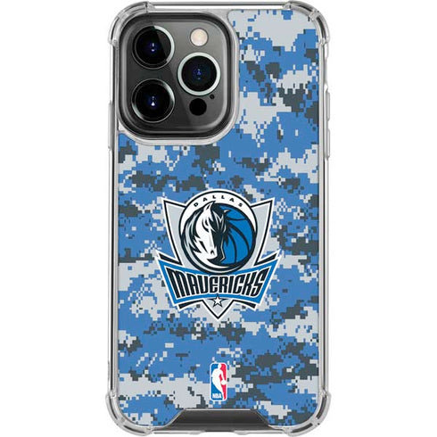 NBA Dallas Mavericks Digi Camo iPhone 16 Pro Clear Case